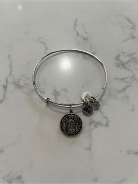 Alex and Ani Las Vegas Silver Charm Bangle Bracelet with Color Accent